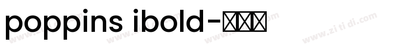 poppins ibold字体转换